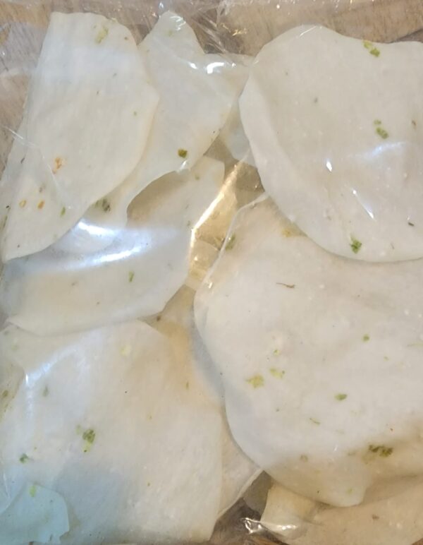 Potato Papad Green Masala
